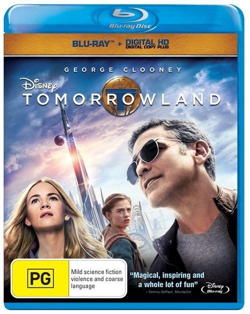 Tomorrowland (Blu-Ray + Digital HD Digital Copy Plus) Region B -NEW+SEALED